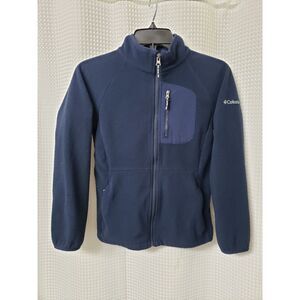 Columbia Sportswear Kids Boys Jacket Youth Size 10/12 Navy Blue Zip Up Active